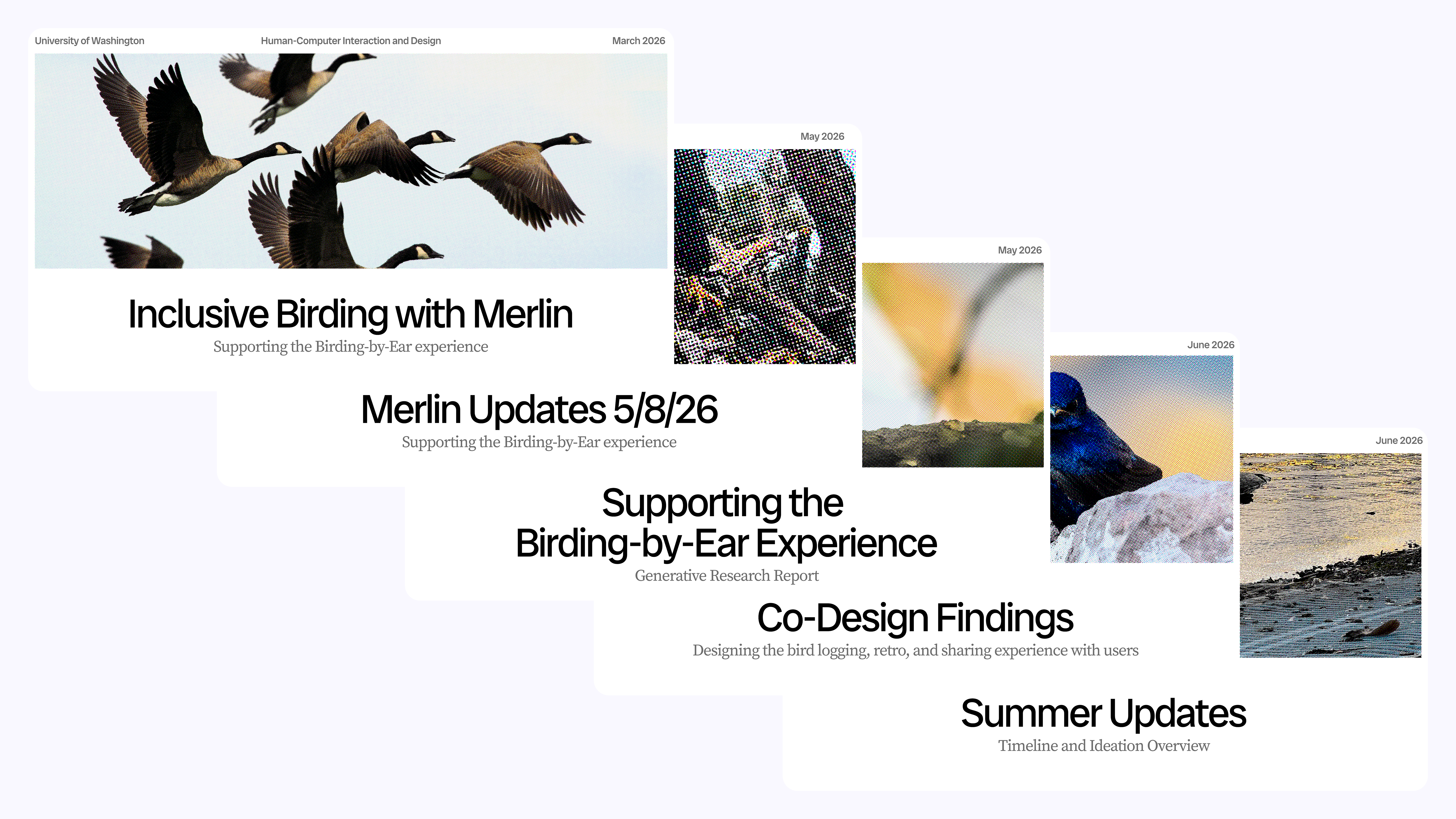 Slide decks for communication with Merlin Bird ID app by the Cornell Lab of Ornithology